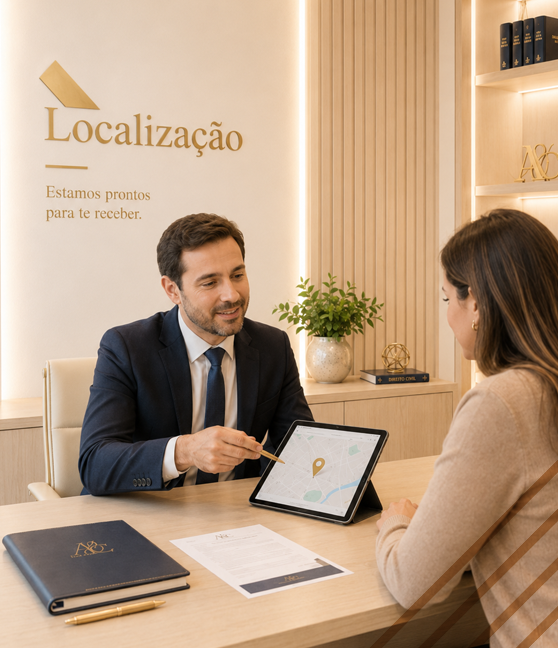 Sala de atendimento — Localização